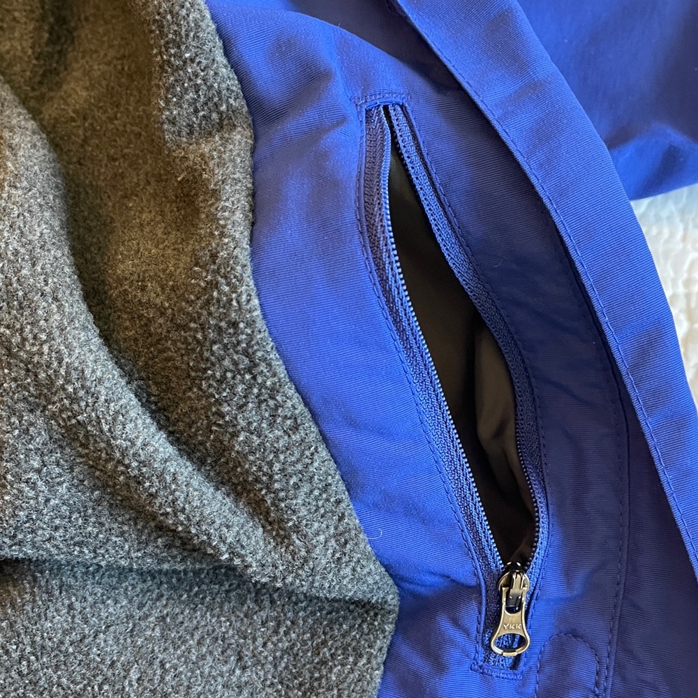 Lands End Outfitters Fleece‎ Jacket Adjustable Seat Protection Women's 1X Blue - Picture 8 of 16